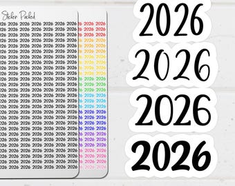 2026 Planner Sticker 2026 Script Sticker 2026 Word Sticker 2026 Script Planner Sticker