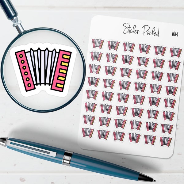 Accordion Planner Sticker Accordion Icon Sticker Accordion Sticker