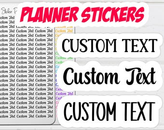 Custom Text Planner Sticker Custom Text Script Sticker Custom Text Word Sticker Custom Text Script Planner Sticker