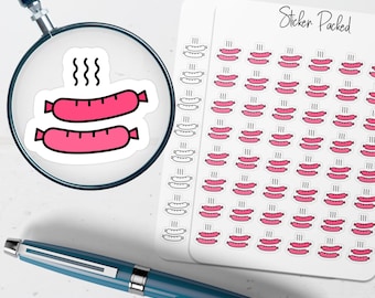 Hot Sausage Planner Sticker Hot Sausage Icon Sticker Hot Sausage Sticker
