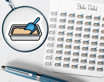 Litter Box Planner Sticker Litter Box Icon Sticker Litter Box Sticker