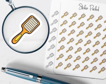 Paddle Brush Planner Sticker Paddle Brush Icon Sticker Paddle Brush Sticker