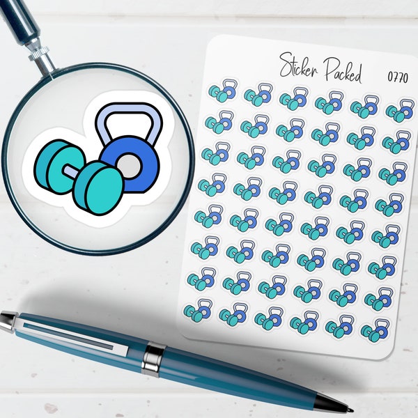 Weights Planner Stickers - Etsy