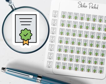 Certification Planner Sticker Certification Icon Sticker Certification Sticker