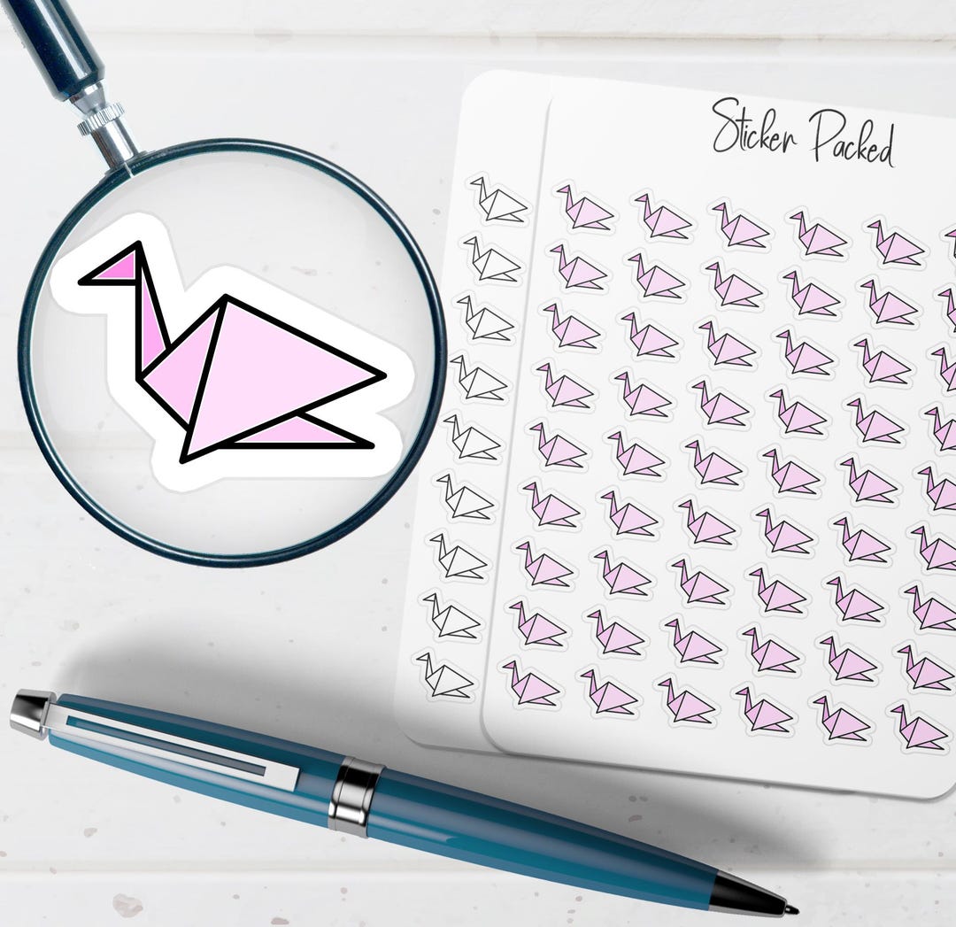 Origami Planner Sticker Origami Icon Sticker Origami Sticker - Etsy