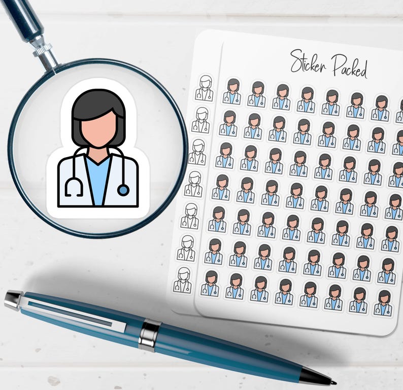 Doctor Planner Sticker Doctor Icon Sticker Doctor Sticker - Etsy