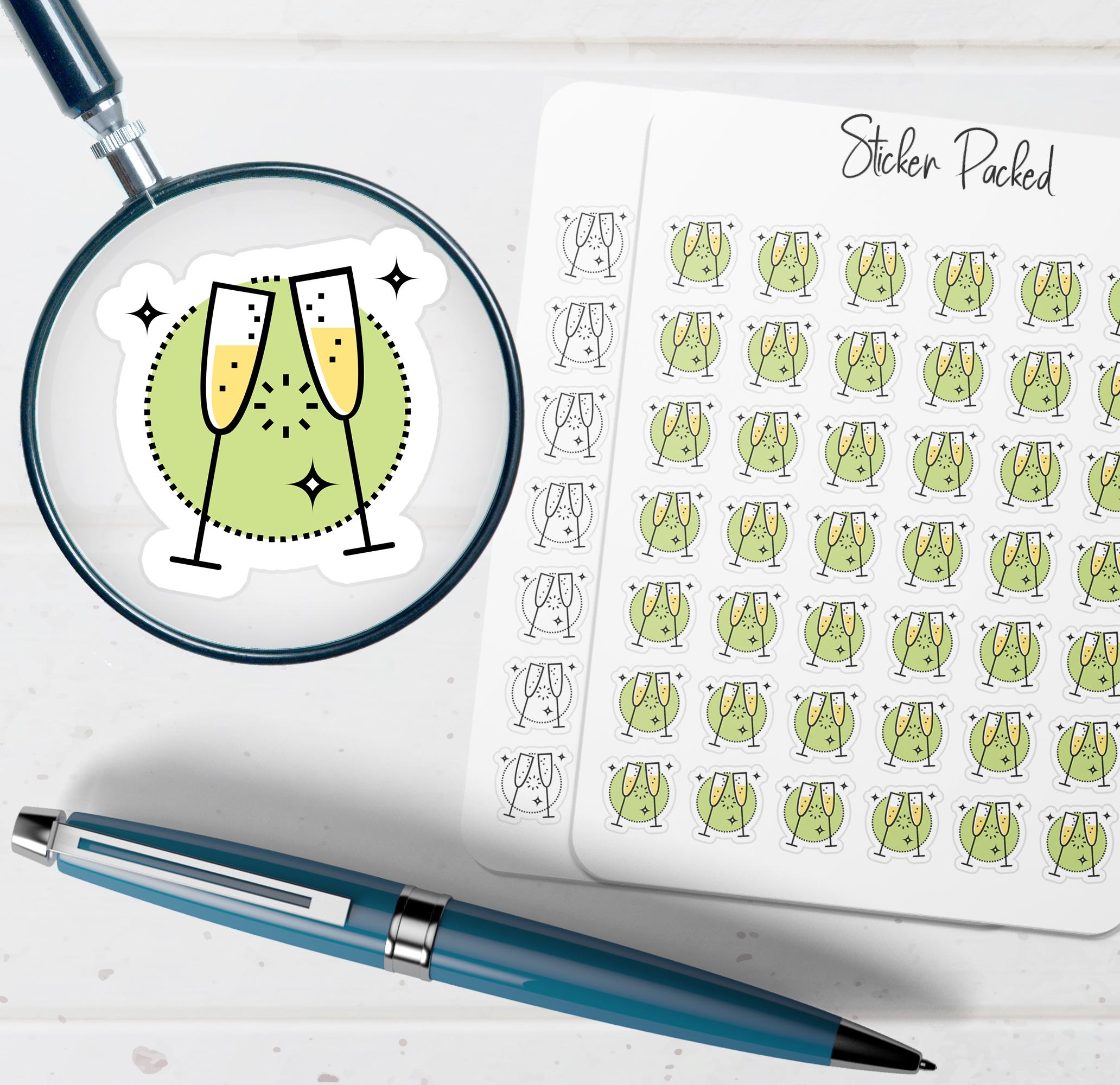 Cheers Planner Sticker Cheers Icon Sticker Cheers Sticker - Etsy