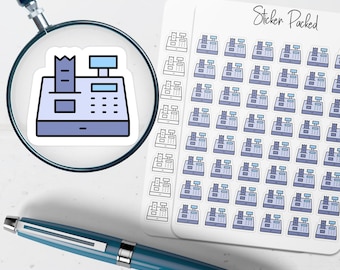 Cash Register Planner Sticker Cash Register Icon Sticker Cash Register Sticker