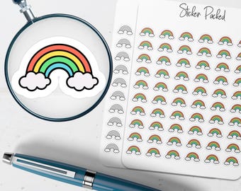Rainbow Planner Sticker Rainbow Icon Sticker Rainbow Sticker