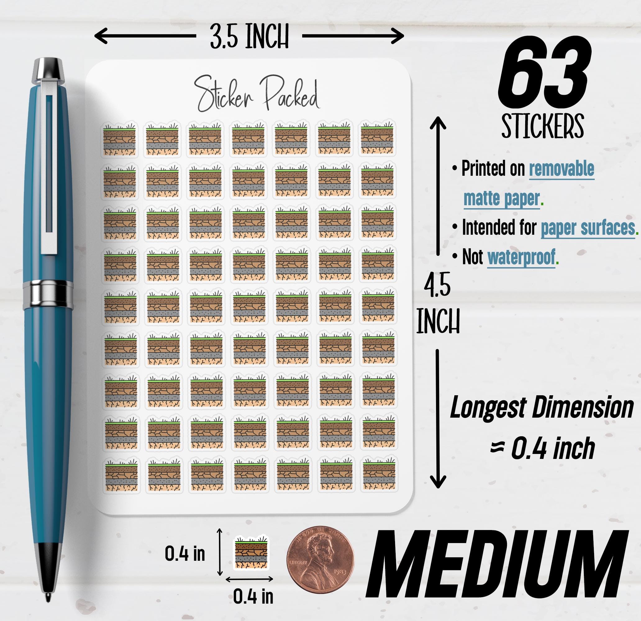 Soil Sticker Chart Soil Layers Planner Sticker Soil Layers Icon Sticker Soil Layers ...