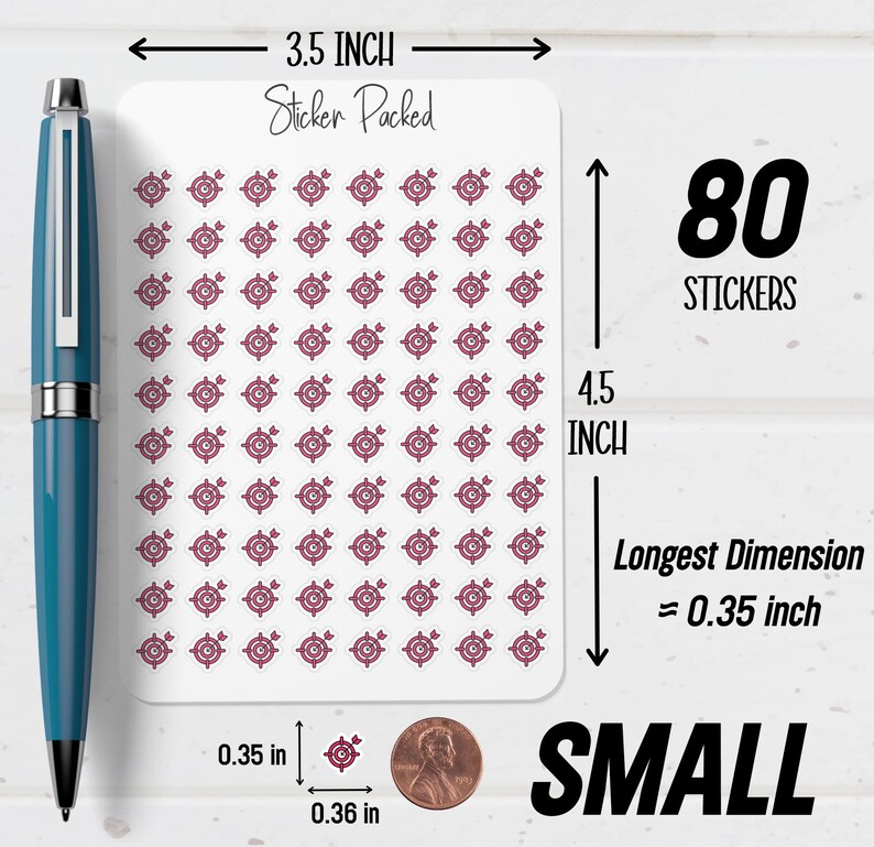 Objective Planner Sticker Objective Icon Sticker Objective Sticker - Etsy