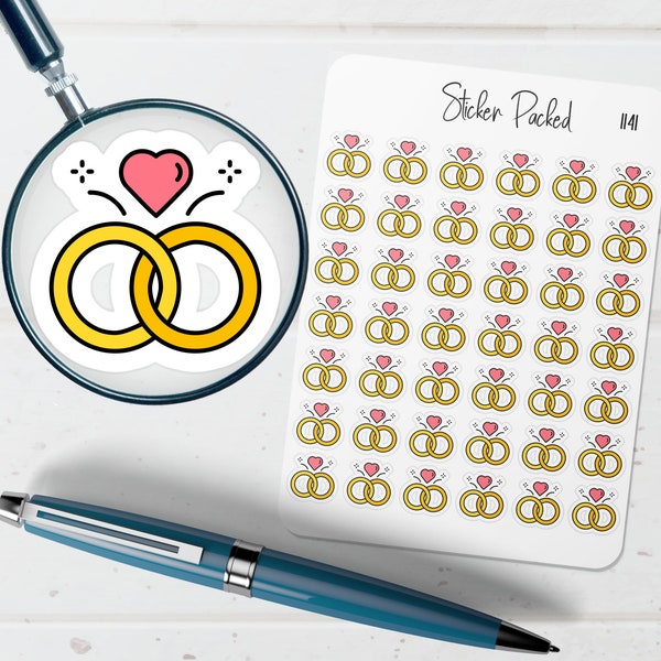 Wedding Bands Planner Sticker Wedding Bands Icon Sticker Wedding Bands Sticker