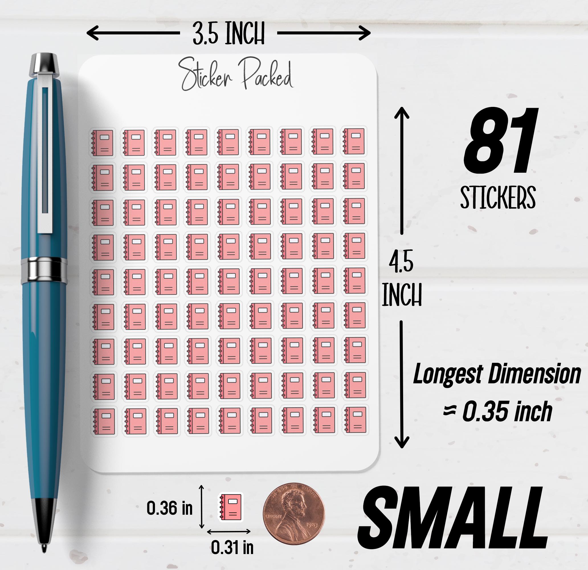 Notebook Planner Sticker Notebook Icon Sticker Notebook Sticker - Etsy