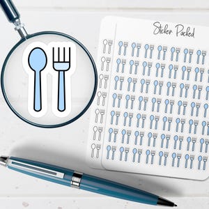 Cutlery Planner Sticker Cutlery Icon Sticker Cutlery Sticker