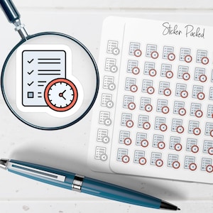 Time Management Planner Sticker Time Management Icon Sticker Time Management Sticker