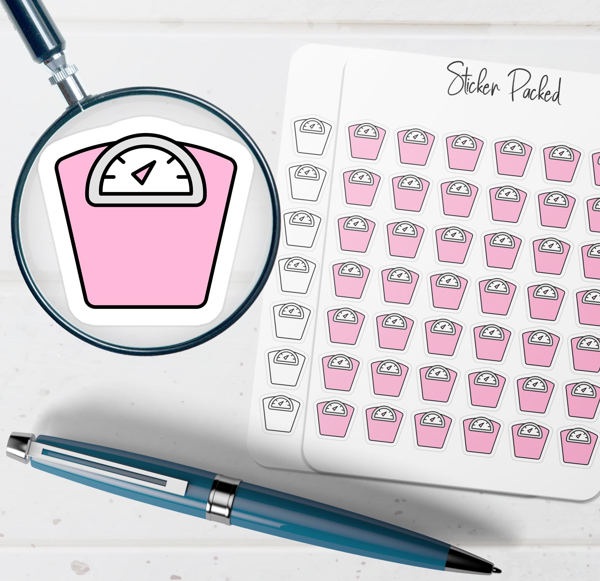 Weight Class Sticker Weight Scale Planner Stickers Weight Loss Planner Stickers Exercise ...
