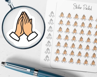 Praying Hands Planner Sticker Praying Hands Icon Sticker Praying Hands Sticker