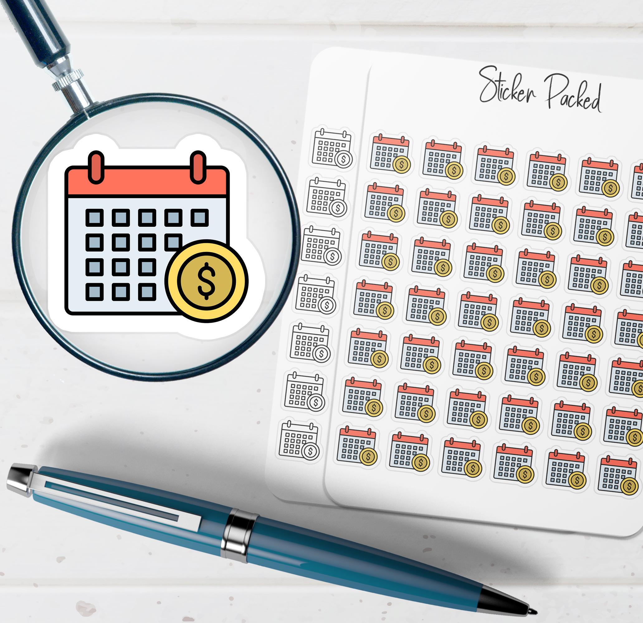 Payment Day Planner Sticker Payment Day Icon Sticker Payment Day ...