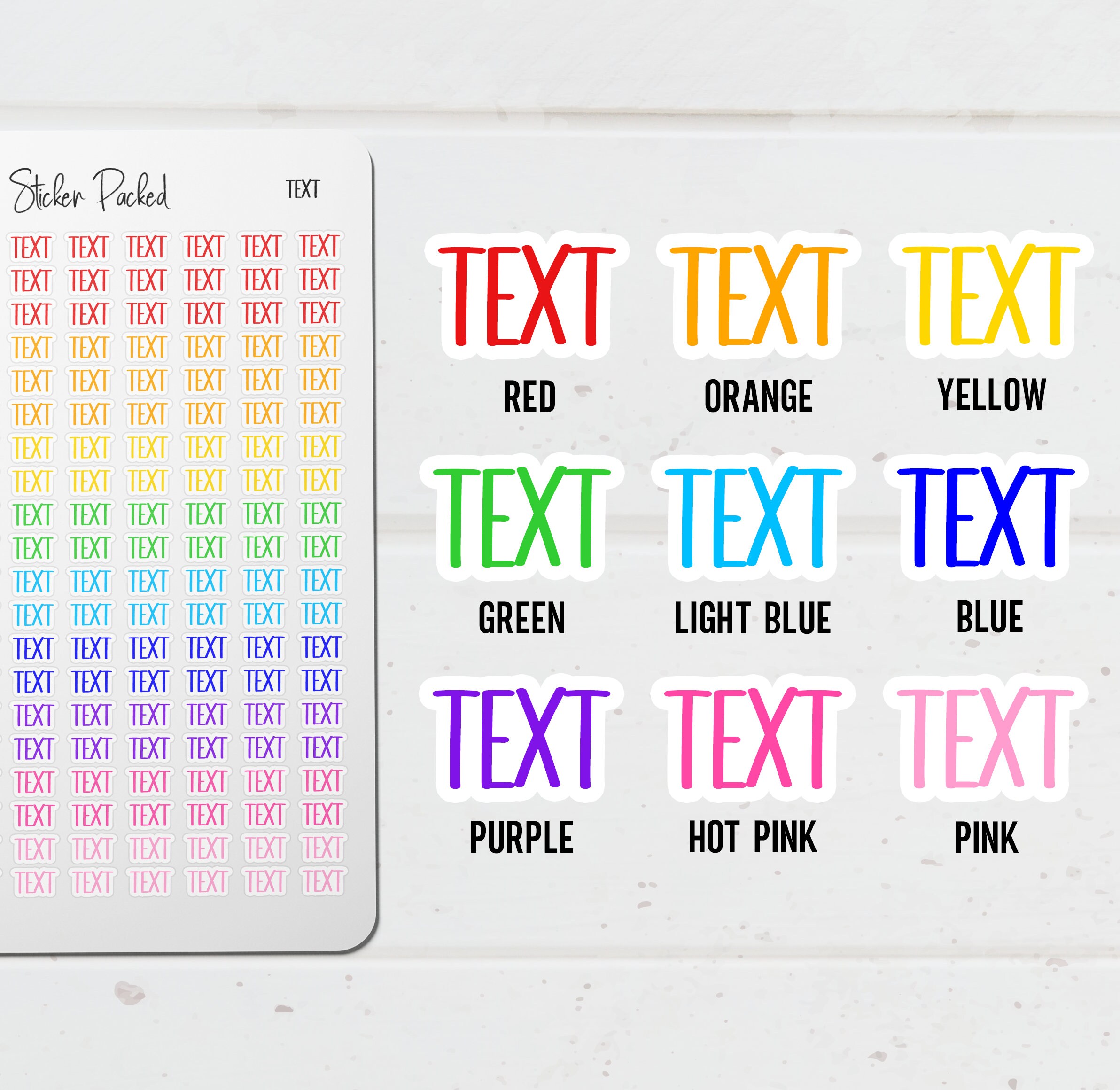 Tasks Planner Sticker Tasks Script Sticker Tasks Word Sticker Tasks ...