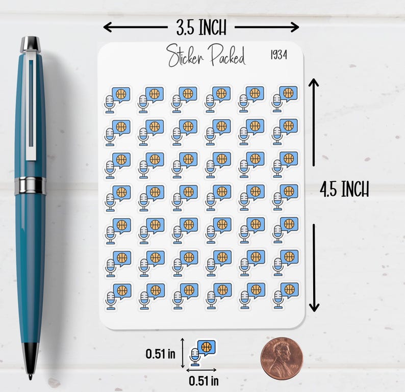 Sports Podcast Planner Sticker Sports Podcast Icon Sticker Sports