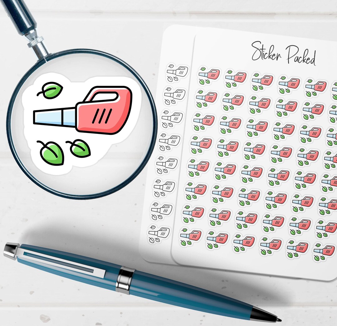 Leaf Blower Planner Sticker Leaf Blower Icon Sticker Leaf Blower ...