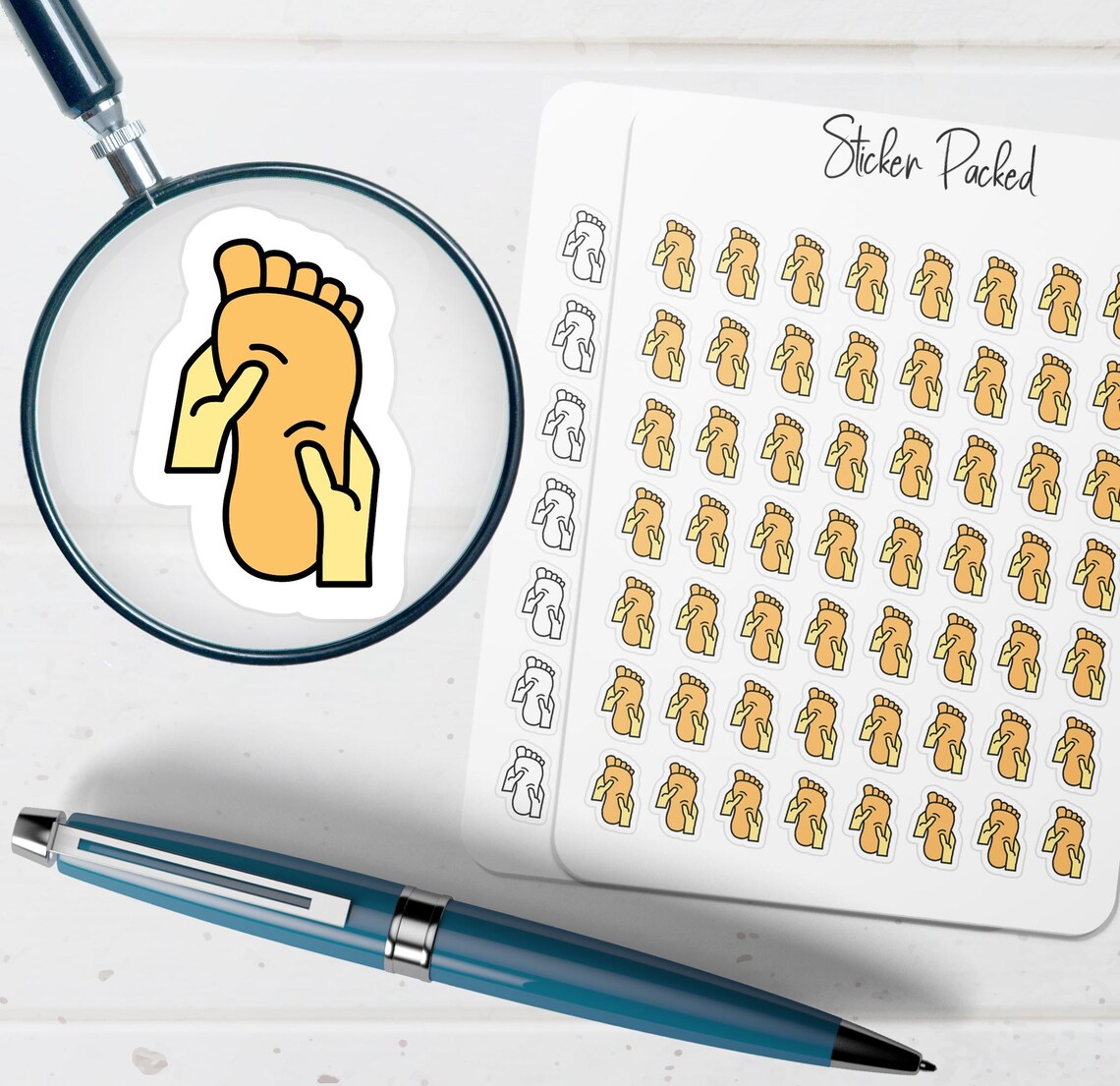 Foot Massage Planner Sticker Foot Massage Icon Sticker Foot Massage ...