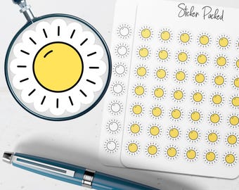 Sunny Planner Sticker Sunny Icon Sticker Sunny Sticker