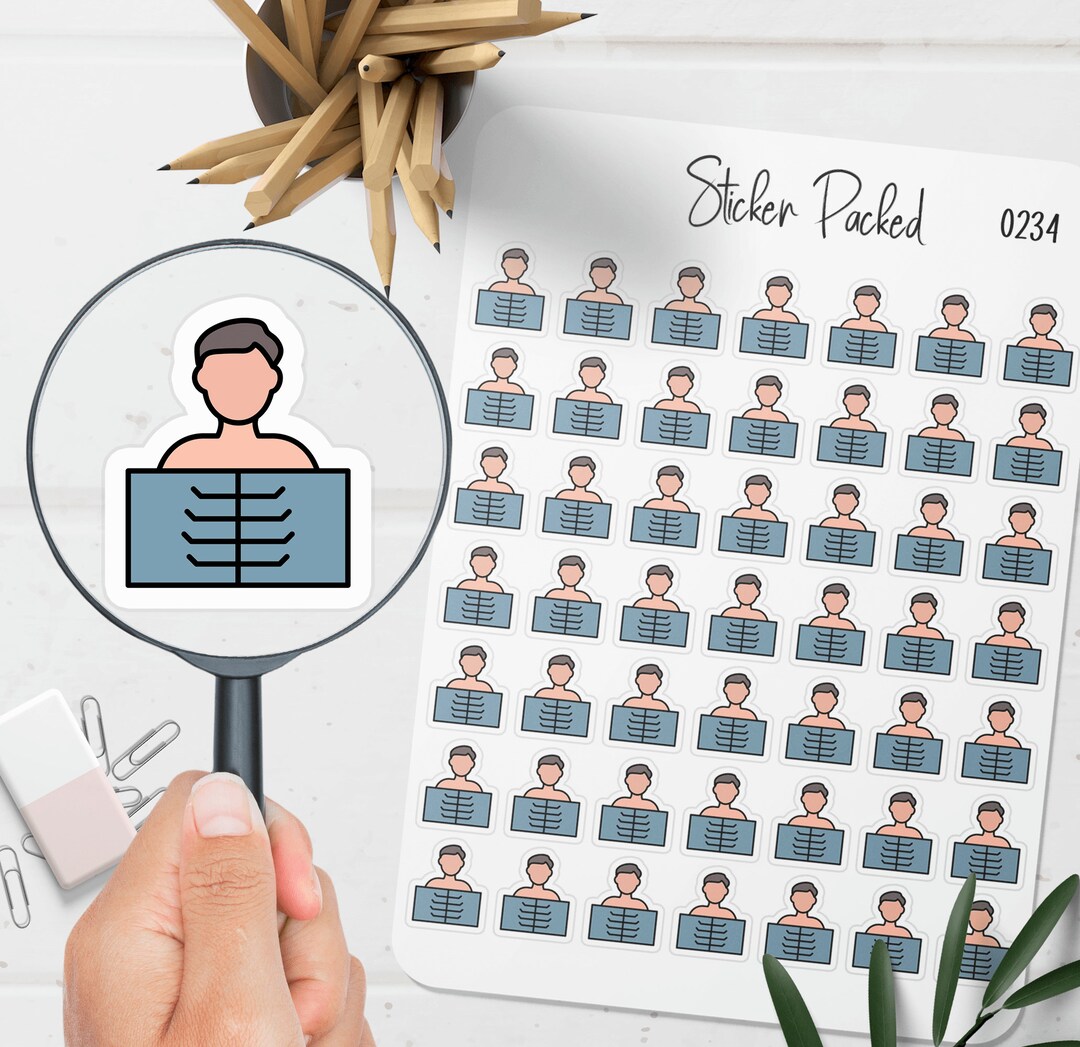 X Ray Planner Sticker X Ray Icon Sticker X Ray Sticker Etsy