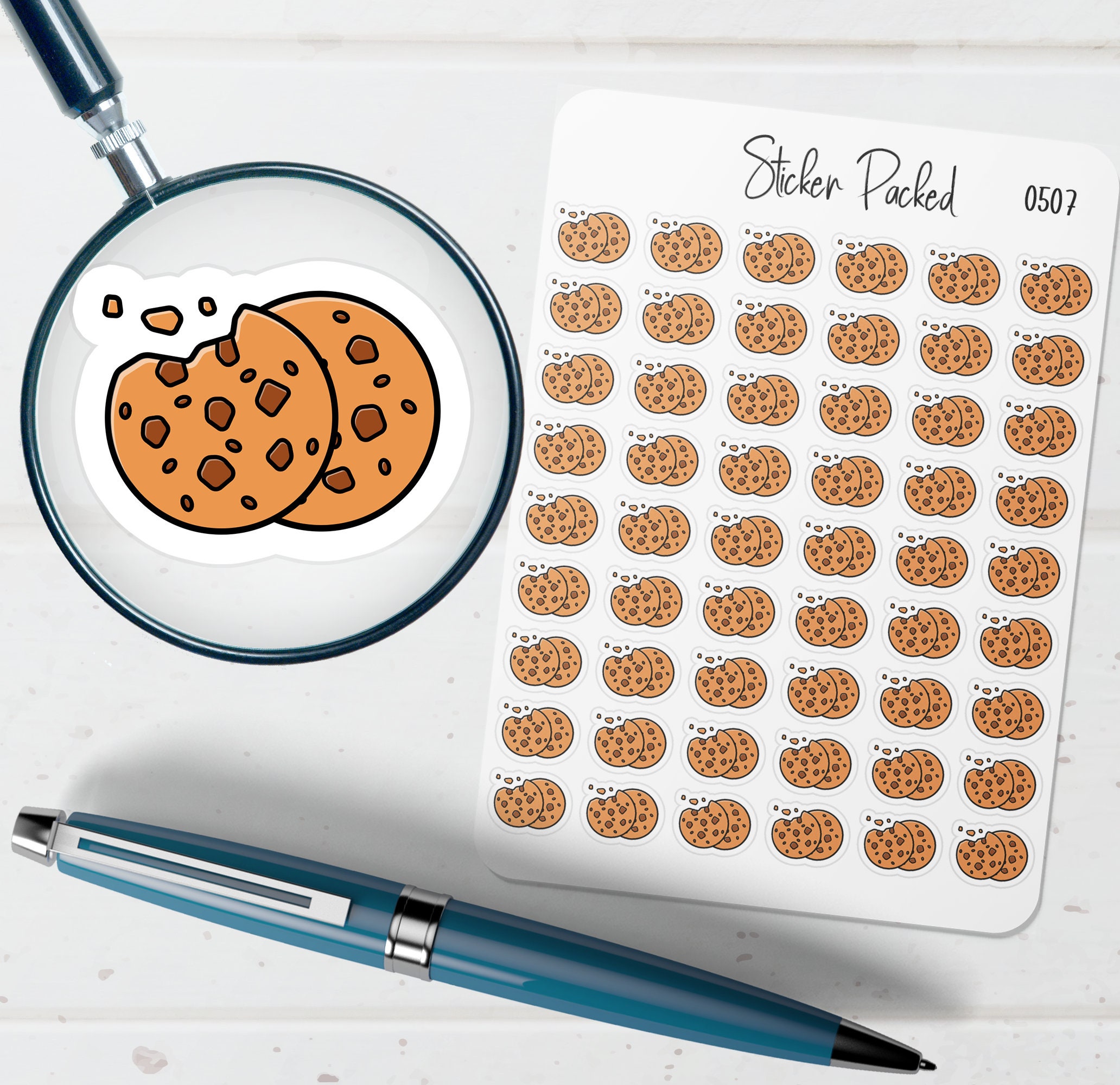 NJ - Cookie Sticker for Sale by smallkore