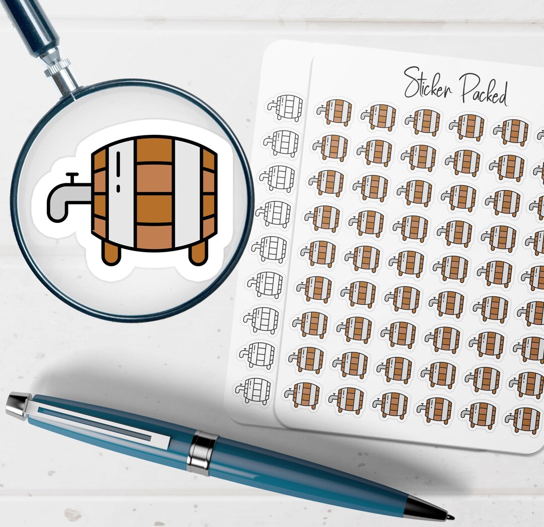 Kerg Stickers Barrel Keg Planner Sticker Barrel Keg Icon Sticker Barrel Keg Sticker ...
