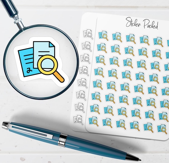 Research Planner Sticker Research Icon Sticker Research Sticker
