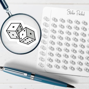 Dice Planner Sticker Dice Icon Sticker Dice Sticker