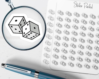 Dice Planner Sticker Dice Icon Sticker Dice Sticker