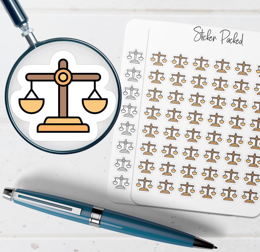 Balance Planner Sticker Balance Icon Sticker Balance Sticker - Etsy