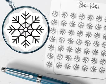 Snowflake Planner Sticker Snowflake Icon Sticker Snowflake Sticker