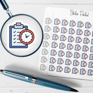 Time Management Planner Sticker Time Management Icon Sticker Time Management Sticker