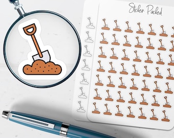 Shovel Planner Sticker Shovel Icon Sticker Shovel Sticker