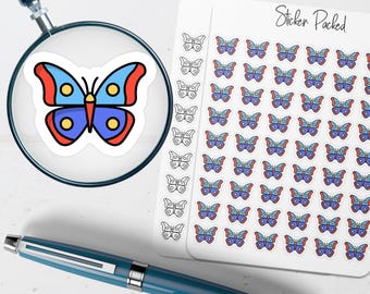 Butterfly Planner Sticker Butterfly Icon Sticker Butterfly Sticker Insect Planner Sticker Bug Planner Sticker
