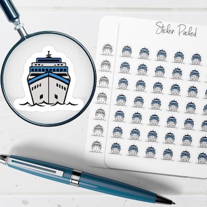 Cruise Ship Planner Stickers Cruise Ship Stickers Vacation Stickers for Planners Travel Planner Stickers For Journals