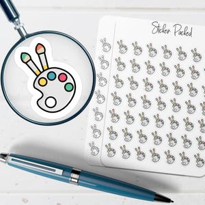 Paint Palette Planner Sticker Paint Palette Icon Sticker Paint Palette Sticker