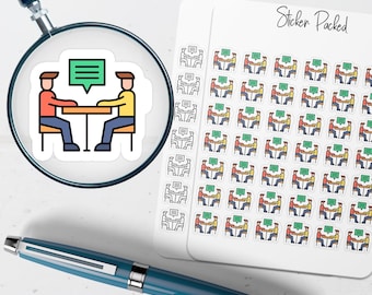 Meeting Planner Sticker Meeting Icon Sticker Meeting Sticker