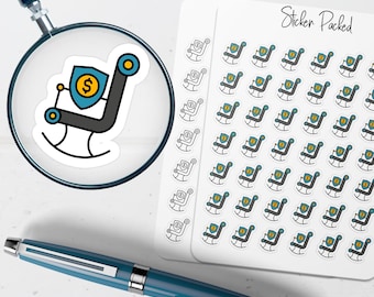 Retirement Chair Planner Sticker Retirement Chair Icon Sticker Retirement Chair Sticker