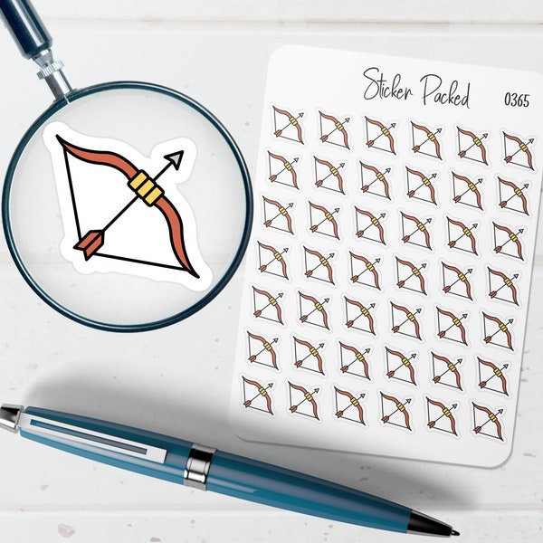 Bow and Arrow Planner Sticker Bow and Arrow Icon Sticker Bow and Arrow Sticker