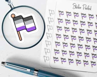 Asexual Pride Flag Planner Sticker Asexual Pride Flag Icon Sticker Asexual Pride Flag Sticker