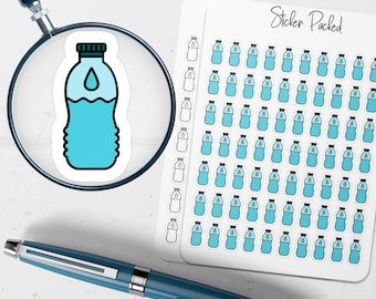 Water Bottle Planner Sticker Water Bottle Icon Sticker Water Bottle Sticker