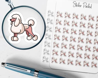 Poodle Planner Sticker Poodle Icon Sticker Poodle Sticker