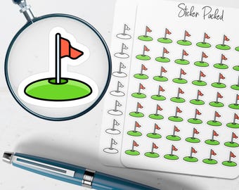 Hole In One Planner Sticker Hole In One Icon Sticker Hole In One Sticker