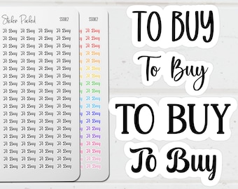 To Buy Planner Sticker To Buy Script Sticker To Buy Word Sticker To Buy Script Planner Sticker