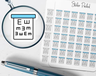 Sticker planificateur de tableau d'examens de la vue Autocollant d'icône de tableau d'examens de la vue Sticker tableau d'examen de la vue