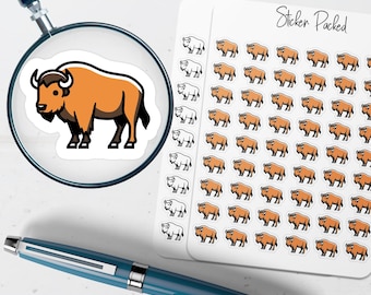 Bison Planner Sticker Bison Icon Sticker Bison Sticker